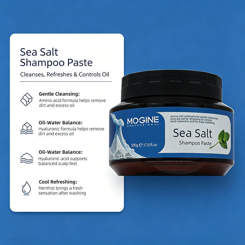 `MOGINE Sea Salt Shampoo Paste  Amino Ac